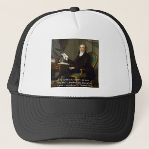 Casquette Thomas Paine "Mes Frères" Citation Cadeaux & Carte