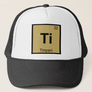 Casquette Ti - symbole de Tableau périodique de chimie de