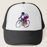 Casquette Tie Dye Cyclist<br><div class="desc">Magnifique,  coutume teinture cycliste design!  Idéal pour montrer votre amour du vélo.</div>