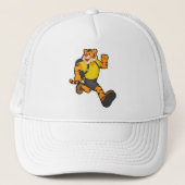 Casquette Tigre en marche avec sac à dos (Devant)