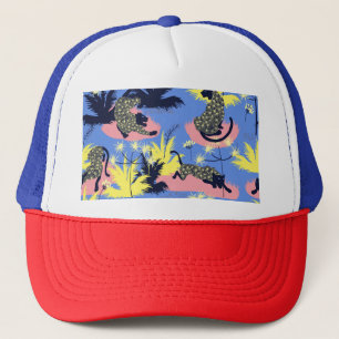 Casquette Tigre géométrique, léopard : motif pour enfants.