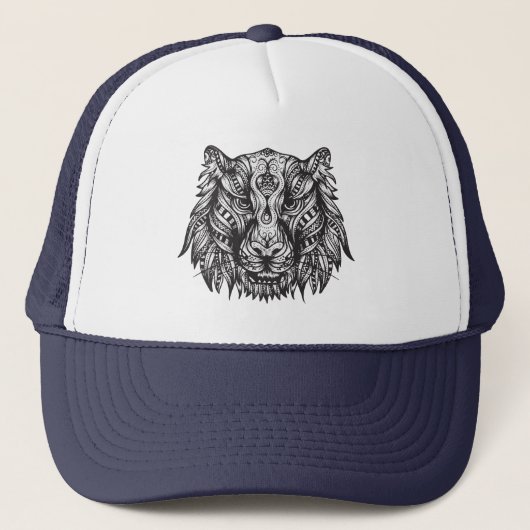 Casquette Tigre tribal (Devant)