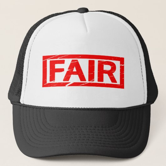 Casquette Timbre équitable (Devant)
