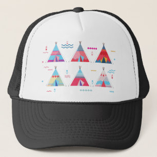 Casquette tipi rose