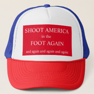 Casquette Tirer l'Amérique à nouveau sur le pied d'un Casq