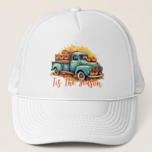 Casquette 'Tis The Season - Camion rustique avec Citrouilles
