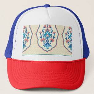 Casquette Tissu floral ethnique : Élégance transparente