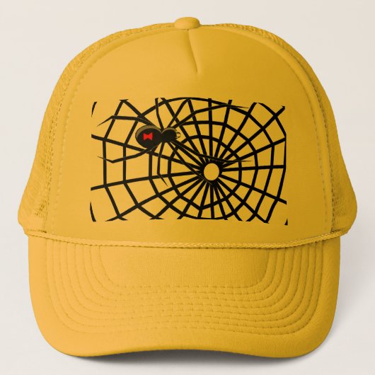 Casquette Toile d'araignées de veuve noire ! (Devant)