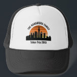 Casquette Tokyo Japon Sunset vacances personnalisées<br><div class="desc">Skyline Tokyo Japon personnalisé aux casquettes couchers de soleil pour vos vacances dans cette métropole cool. N'oubliez jamais votre voyage avec ce souvenir de citadins customisé.</div>