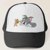 Casquette Tom et Jerry font des visages (Devant)
