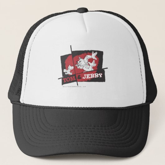 Casquette Tom et Jerry Red et Black (Devant)