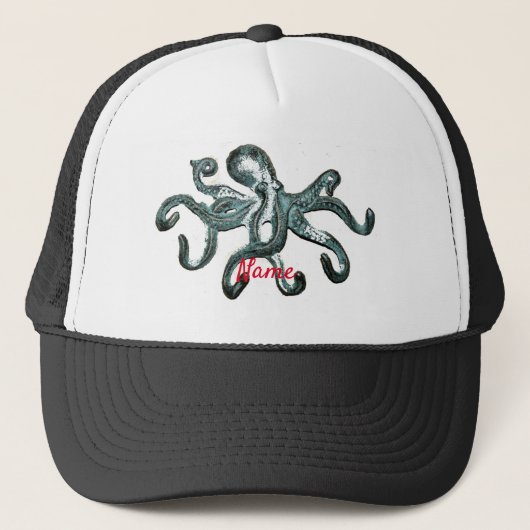 Casquette Tonnerre octopus bleu (Devant)