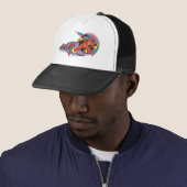 Casquette Tornade Rouge En Mouvement Vent (En situation)