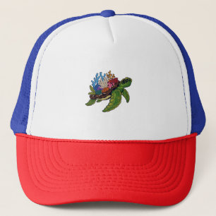 Casquette Tortue à glissière à oreille rouge de l'alligator