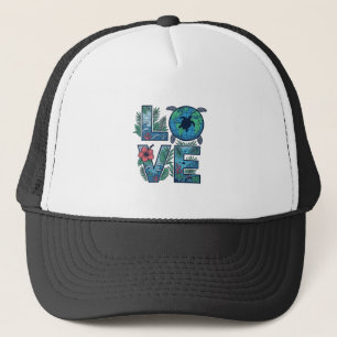 Casquette Tortue de mer Terre Tropical Amour