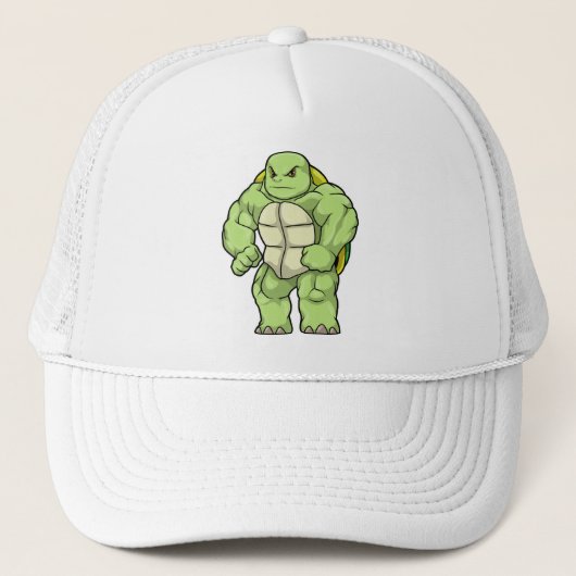 Casquette Tortue en Bodybuilder avec Six pack (Devant)