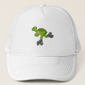 Casquette Tortue en patinage avec roulettes (Devant)