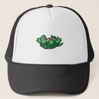 Casquette tortue mignonne sur le dos
