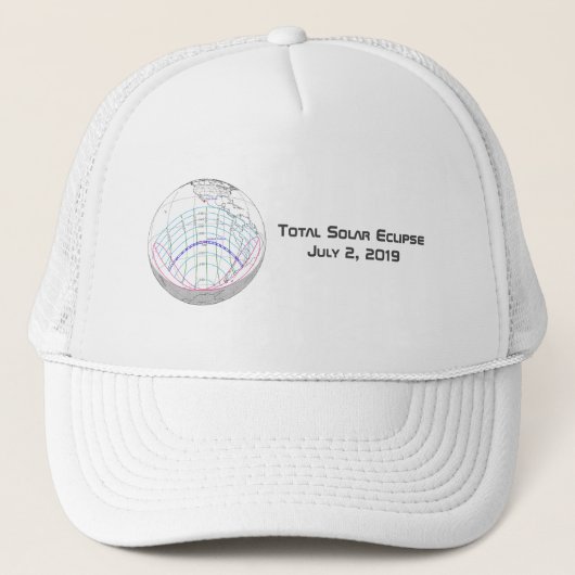 Casquette Total Solaire Eclipse 2019 Global Path (Devant)