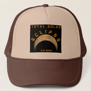 CASQUETTE TOTAL SOLAIRE ÉLIPSE LUNE TERRE SOLAIRE
