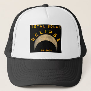 CASQUETTE TOTAL SOLAIRE ÉLIPSE LUNE TERRE SOLAIRE