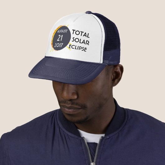 Casquette Total Solar Eclipse personnalisable unique en son (En situation)