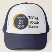 Casquette Total Solar Eclipse personnalisable unique en son (Devant)
