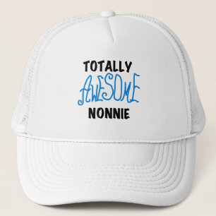 Casquette Totalement génial Nonnie Blue Text Tshirts et cade