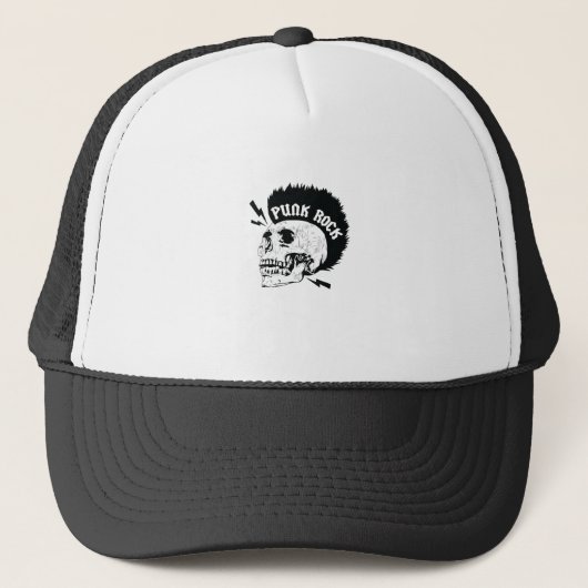 Casquette Totenkopf "Punk Rock" (Devant)