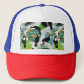 Casquette Toucan Bird : Palm Feuille Motif (Devant)