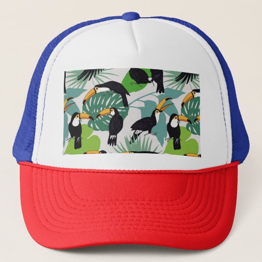 Casquette Toucan Bird : Palm Feuille Motif (Devant)