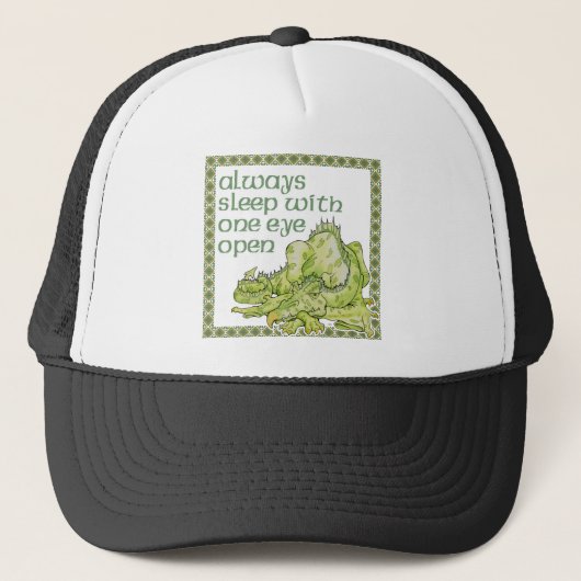 Casquette Toujours dormir avec un oeil ouvert (Devant)