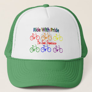 Casquette tour avec fierté SF--Cycliste lesbien gai