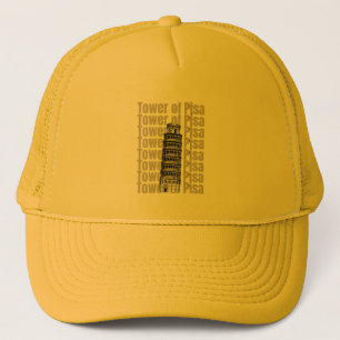 Casquette Tour De Pise. La célèbre tour d'Italie. Esthétique