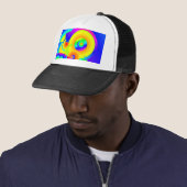 Casquette Tournesols abstraits (En situation)