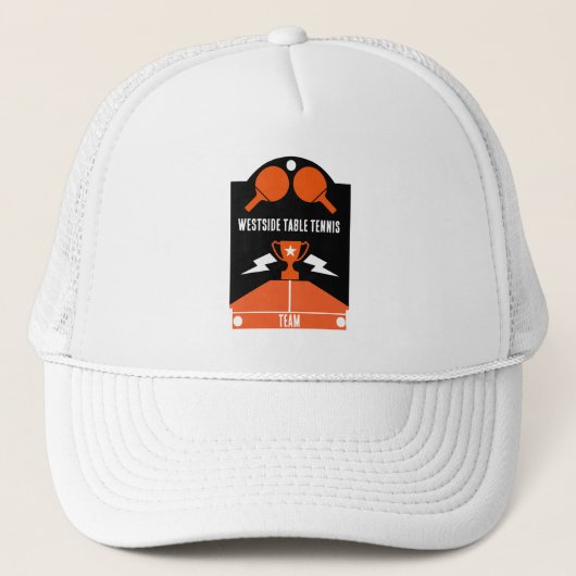 Casquette Tournoi de tennis de table (Devant)