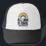 Casquette Tout amour est la même fierté LGBT Egalité des dro<br><div class="desc">"All Love Is Equal" est un design arc-en-ciel de style rétro et aquarelle qui est parfait pour la fierté et le soutien de l'amour, l'égalité et la sensibilisation. C'est une excellente idée cadeau pour Rainbow LGBTQ Lesbian Pan Trans Queer Cis équipement parfait pour Pride Mois, Pride Semaine avec Rainbow Flag....</div>