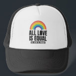Casquette Tout amour est la même fierté LGBT Egalité des dro<br><div class="desc">"All Love Is Equal" est un design arc-en-ciel de style rétro et aquarelle qui est parfait pour la fierté et le soutien de l'amour, l'égalité et la sensibilisation. C'est une excellente idée cadeau pour Rainbow LGBTQ Lesbian Pan Trans Queer Cis équipement parfait pour Pride Mois, Pride Semaine avec Rainbow Flag....</div>