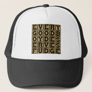 Casquette Tout Bon Garçon Mérite du Fudge, Moyen Mnémotechni