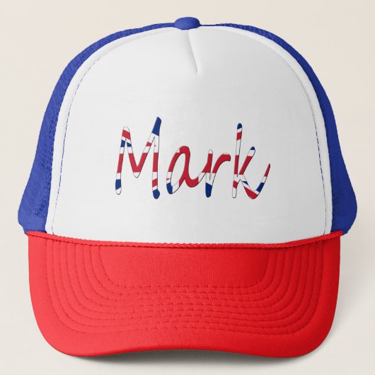 Casquette Tout nom superposé sur l'indicateur Union Jack qui (Devant)