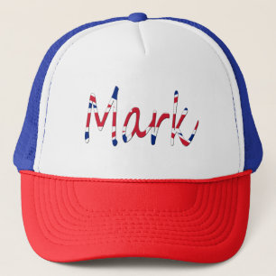 Casquette Tout nom superposé sur Union Jack Flag thcn
