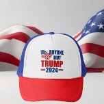 Casquette Toute personne sauf Trump 2024 Politique drôle<br><div class="desc">Votez pour qui que ce soit d'autre que Trump aux élections de 2024 pour rester patriote. Les Républicains et les Démocrates doivent s'unir contre Donald Trump et voter pour Joe Biden pour que l'Amérique reste en sécurité. Drapeau américain sur un casquette politique avec un message anti-Trump.</div>