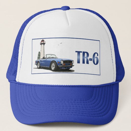 Casquette TR6 bleu (Devant)