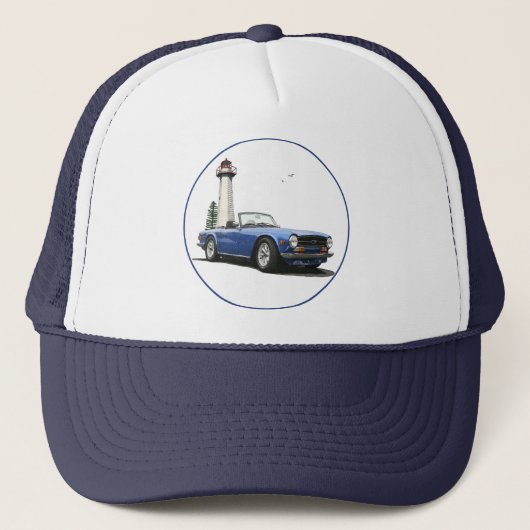 Casquette TR6 bleu (Devant)