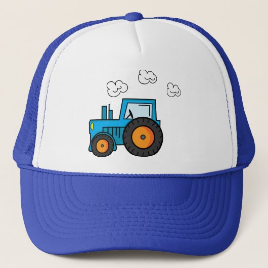 Casquette Tracteur bleu (Devant)