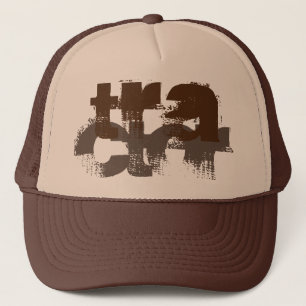 Casquette TRACTOR grunge brun lettrage