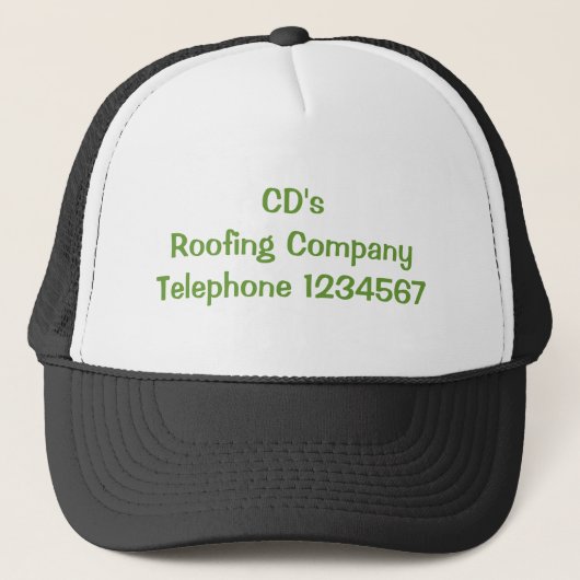 CASQUETTE TRADES, TOIT (Devant)