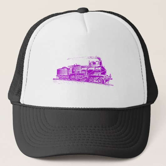 Casquette Train 03 - Violet (Devant)