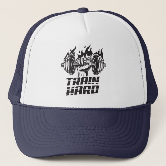 Casquette Train Hard Barbells (Devant)