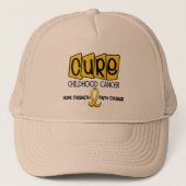 Casquette TRAITEMENT de conscience de Cancer d'enfance (Devant)
